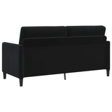 Sofa with Storage Black 172 x 78 x 87 cm Polyester