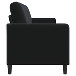 Sofa With Storage 3-Seater Black 172 x 78 x 87 cm Polyester