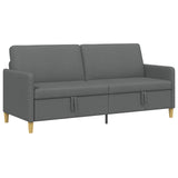Sofa with Storage Dark Grey 192 x 78 x 87 cm Polyester - Front View
