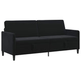 Sofa with Storage Black 192 x 78 x 87 cm Polyester - Front View