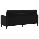 Sofa with Storage Black 192 x 78 x 87 cm Polyester