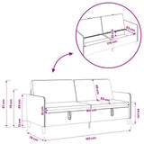 Sofa with Storage Black 192 x 78 x 87 cm Polyester - Close-Up Angle