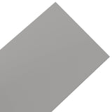 Garden Edging 25 m 20 cm PE Grey - 45-Degree Angle