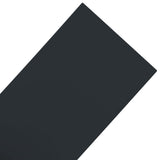 Garden Edging 25 m 20 cm PE Black - 45-Degree Angle