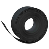Garden Edging 25 m 20 cm PE Black - Front View