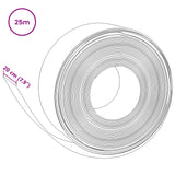 Garden Edging 25 m 20 cm PE Black - Rear View