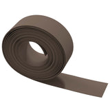 Garden Edging 25 m 20 cm PE Brown - Side View