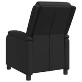 Recliner Black Faux Leather - Side View