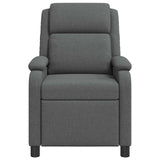 Recliner Dark Grey Fabric - Front View