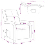 Massage Recliner Black Faux Leather - Extra Image