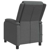 Massage Recliner Dark Grey Fabric - 45-Degree Angle