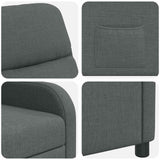 Recliner Dark Grey Fabric