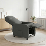 Recliner Dark Grey Fabric