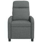 Recliner Dark Grey Fabric - Front View