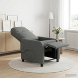 Massage Recliner Dark Grey Fabric
