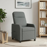 Massage Recliner Dark Grey Fabric - Top-Down View