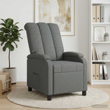 Recliner Dark Grey Fabric - Side View