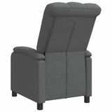 Recliner Dark Grey Fabric - Side View