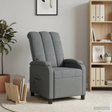 Massage Recliner Dark Grey Fabric