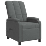 Massage Recliner Dark Grey Fabric
