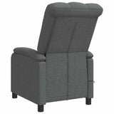 Massage Recliner Dark Grey Fabric - 45-Degree Angle