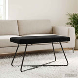 Bench Black 80 x 40 x 45 cm Velvet