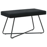 Bench Plain Black 80 x 40 x 45 cm Velvet