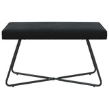 Bench Plain Black 80 x 40 x 45 cm Velvet