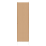 4-Panel Room Divider Beige 200 x 180 cm Fabric