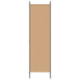 5-Panel Room Divider Beige 250 x 180 cm Fabric