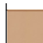 3-Panel Room Divider Beige 260 x 180 cm Fabric