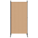 3-Panel Room Divider Beige 260 x 180 cm Fabric