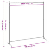 Single Panel Room Divider Beige 175 x 180 cm Fabric