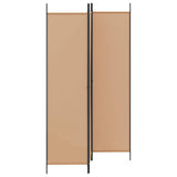 3-Panel Room Divider Beige 150 x 200 cm Fabric