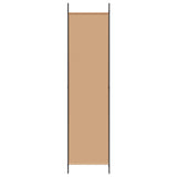 3-Panel Room Divider Beige 150 x 200 cm Fabric - 45-Degree Angle