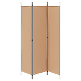 3-Panel Room Divider Beige 150 x 200 cm Fabric - Rear View