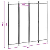 Room Divider polyester steel - Close-Up Angle