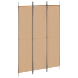 3-Panel Room Divider Beige 150 x 220 cm Fabric