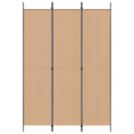 3-Panel Room Divider Beige 150 x 220 cm Fabric