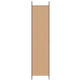 3-Panel Room Divider Beige 150 x 220 cm Fabric - 45-Degree Angle