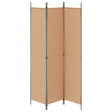 3-Panel Room Divider Beige 150 x 220 cm Fabric