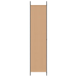 4-Panel Room Divider Beige 200 x 220 cm Fabric
