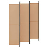 6-Panel Room Divider Beige 300 x 220 cm Fabric
