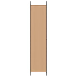 6-Panel Room Divider Beige 300 x 220 cm Fabric