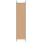 6-Panel Room Divider Beige 300 x 220 cm Fabric