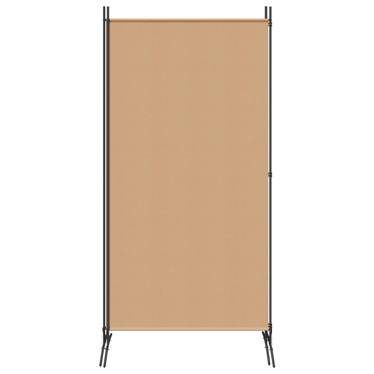 2-Panel Room Divider Beige 175 x 180 cm Fabric