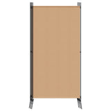 5-Panel Room Divider Beige 433 x 180 cm Fabric - 45-Degree Angle