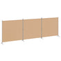4-Panel Room Divider Beige 525 x 180 cm Fabric