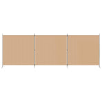 4-Panel Room Divider Beige 525 x 180 cm Fabric