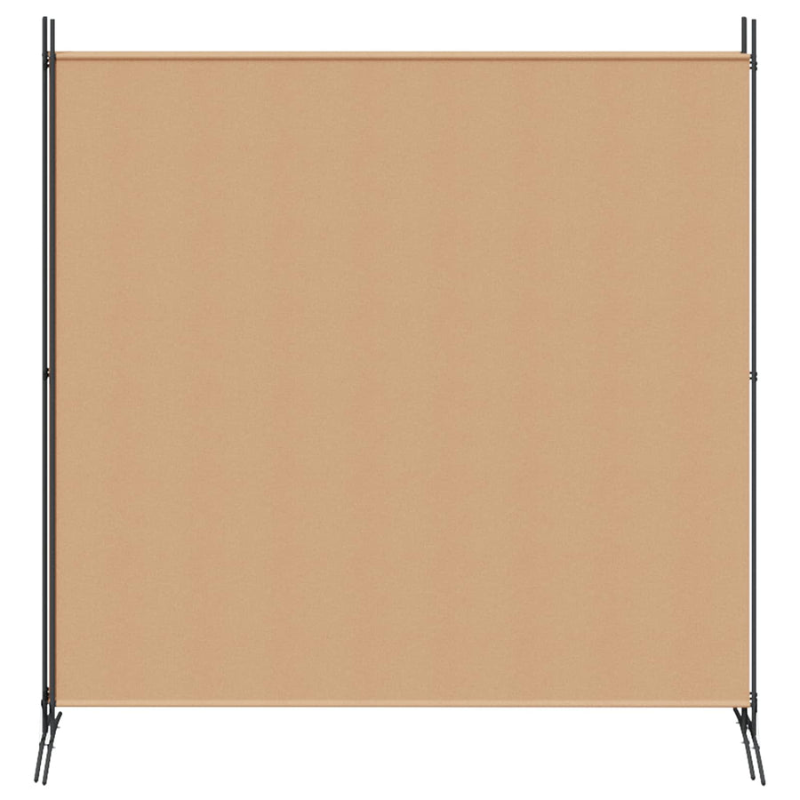 4-Panel Room Divider Beige 525 x 180 cm Fabric